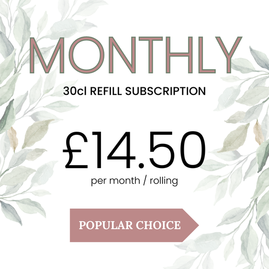 30cl CANDLE REFILL - Monthly Subscription